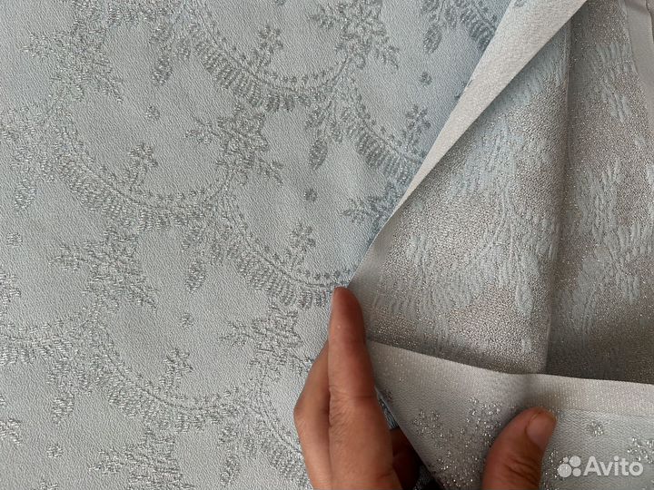 Отрезы тканей винтаж: парча, гипюр и др