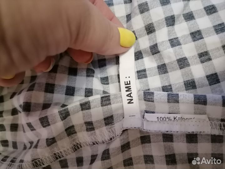 Рубашка в клетку для девочки