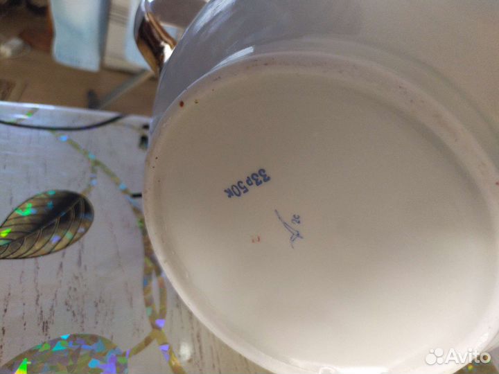 Доливной чайник. Ручная роспись. фз 