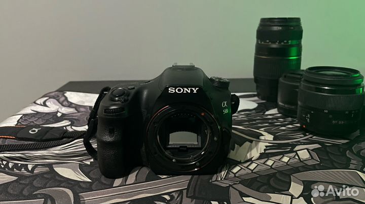 Фотоаппарат Sony Alpha SLT-A58 + 3 Объектива
