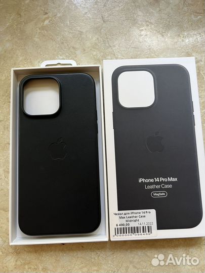 Чехол на iPhone 14 pro max кожаный оригинал