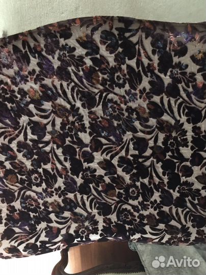 Платок нат. шифон с панбархатом СССР