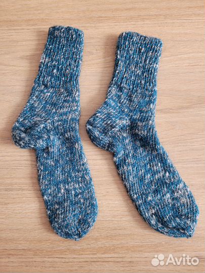 Носки шерстяные вязаные