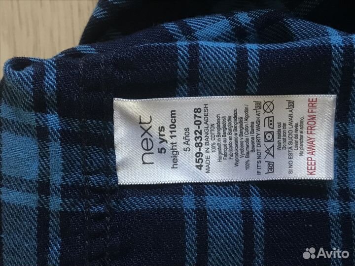 Рубашка next 5 лет
