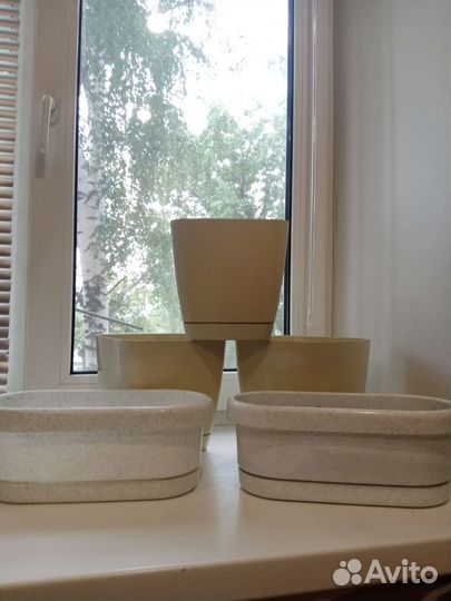 Цветочные горшки 5 шт