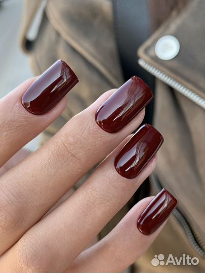 Маникюр гель-лак с укрепоением гелем