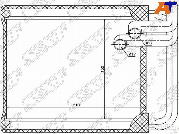 Радиатор отопителя салона KIA ceed