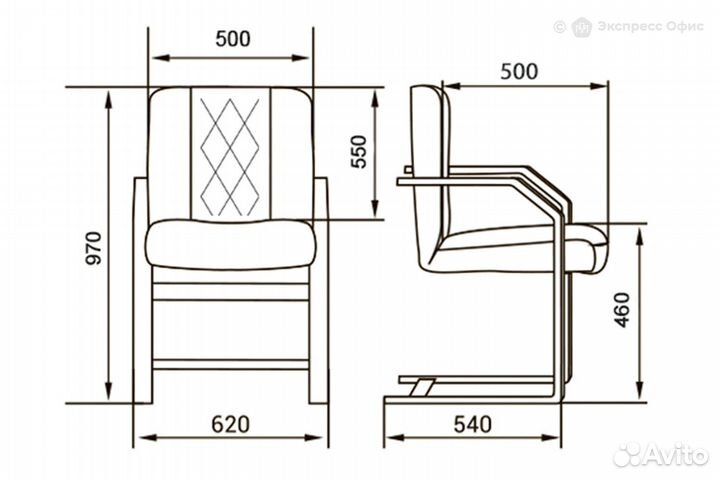 Конференц-кресло Parma C Laguna