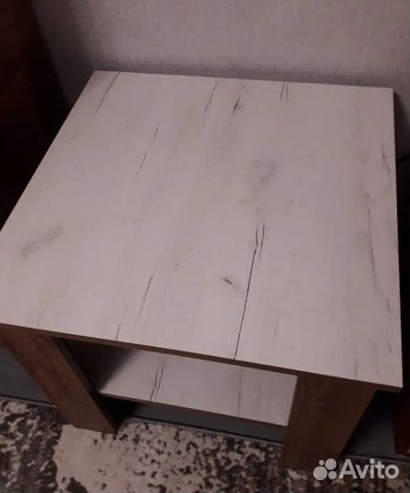 Журнальный стол Дуб крафт табачный/Дуб крафт белый