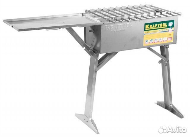 Мангал Kraftool с автоматическим вращением шампуро