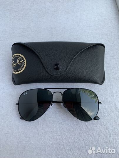 Очки Ray ban Aviator авиаторы черные оригинал