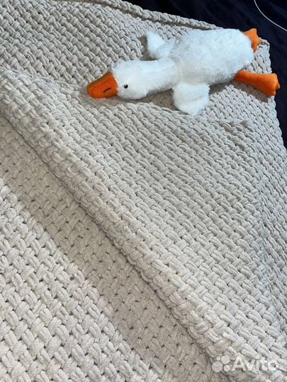 Плед ручной работы плюшевый