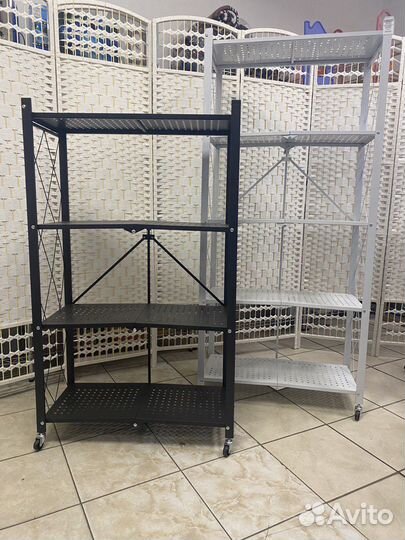 Полка- стеллаж для хранения складной металл