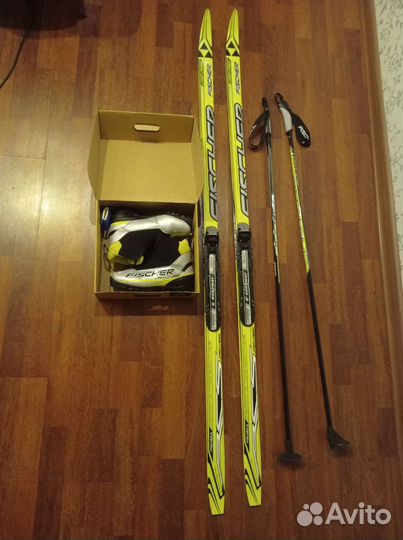 Лыжи беговые fisher детские