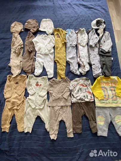 Вещи пакетом на мальчика от 0 до 6 месяцев