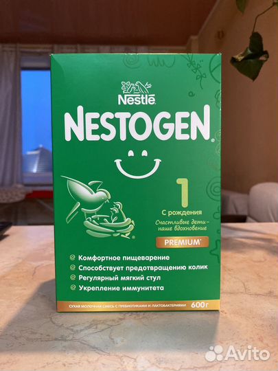 Детская смесь nestogen 1 premium 12шт