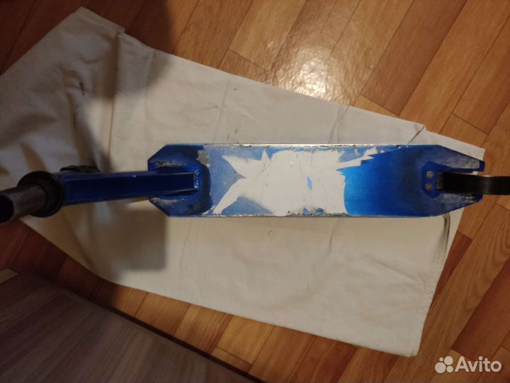 Дэка для трюкового самоката на резьбе + вилка