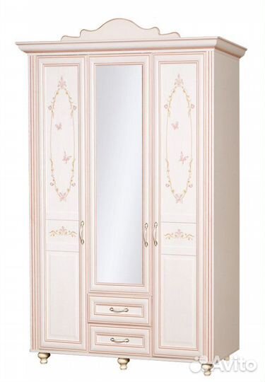 Шкаф 3х дверный Алиса для принцессы