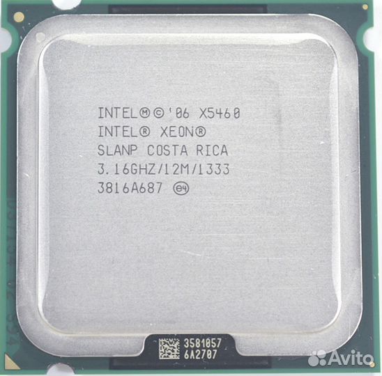 Xeon x5460 3.16GHz/12M/1333M LGA775 4 ядра