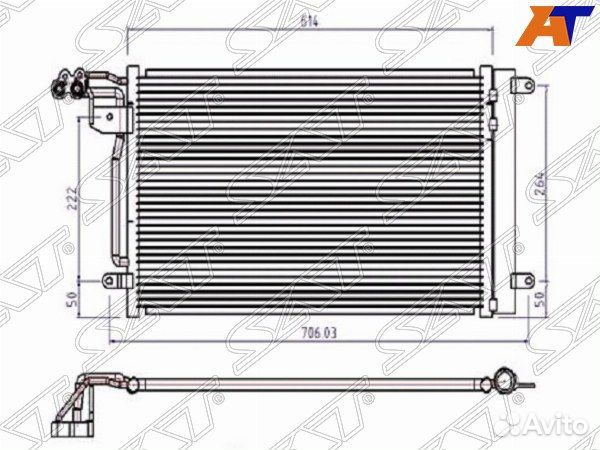 Радиатор кондиционера Audi A1 8X