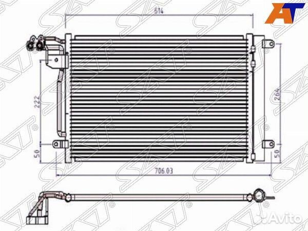 Радиатор кондиционера Audi A1 8X