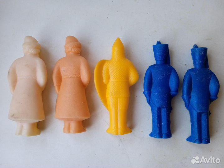 Солдаты советские дутыши СССР пластик солдатики