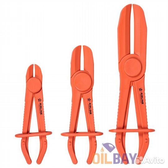 Зажимы для шлангов с фиксатором набор 3шт D11-60мм