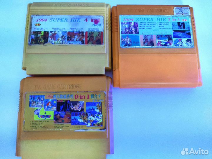 Картриджи Dendy (Денди) 8бит