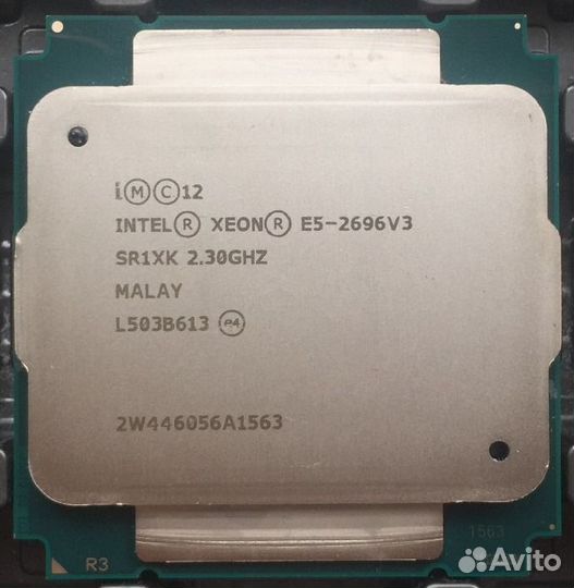 Intel xeon E5 2696V3 2.3GHz - 3.6GHz 18 ядер