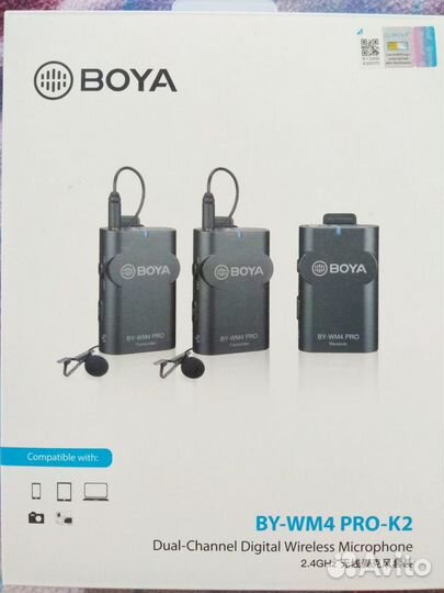 Петличный микрофон Радиосистема Boya BY-WM4 Pro-K2