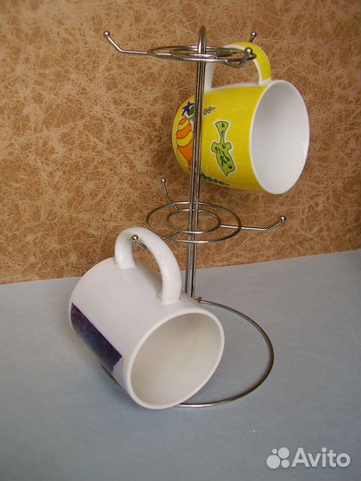 Подставка под чашки металлическая