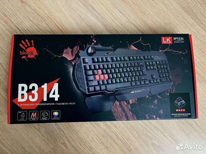 Клавиатура A4Tech Bloody B314