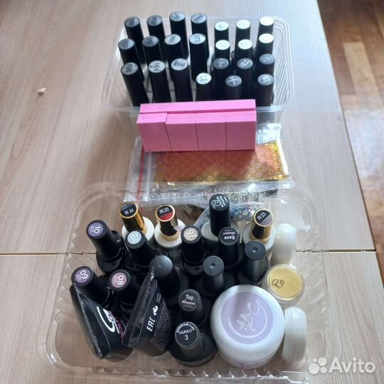 Гель-лак в ассортименте, стразы, база, топ и пр