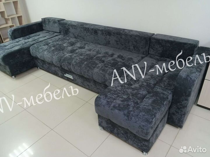 Большой п-образный диван от производителя,доставка