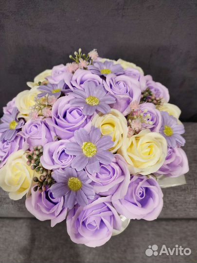 Цветы розы и букеты мыльные