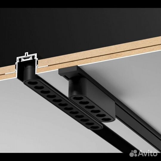 Шинопровод накладной (заглушки в комплекте) Novotech Shino Smal 1 м 135193