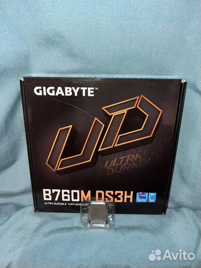 Комплект i5 12400f + Gigавyтe В760M DS3H DDR5