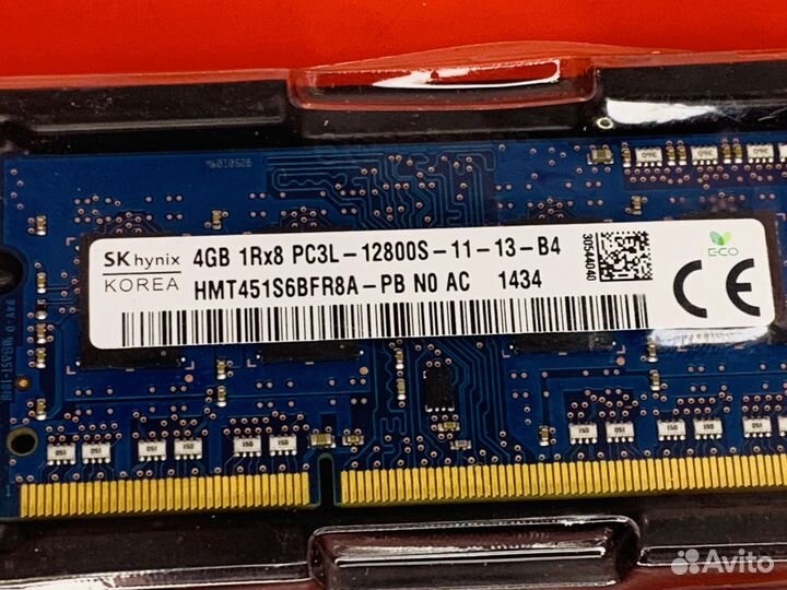 Озу DDR3L sodimm hynix 4Gb 1600MHz