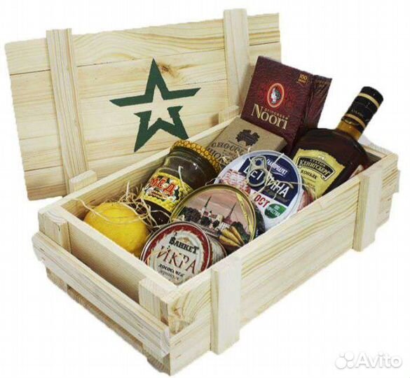 Ящик деревянный подарочный