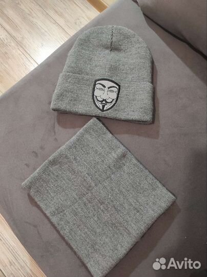 Комплект шапка и снуд детский