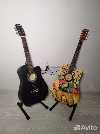 Акустическая гитара с комплектом 3 в 1