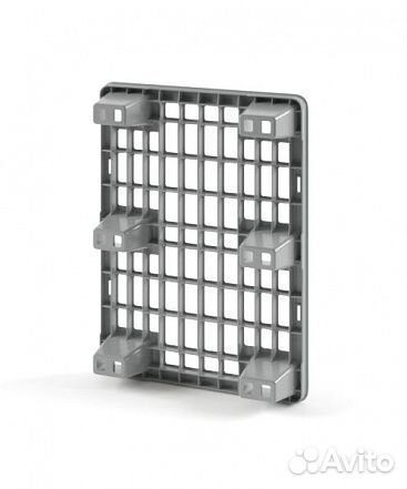 Поддон пласт. перф. 800х600х140 на ножках голубой