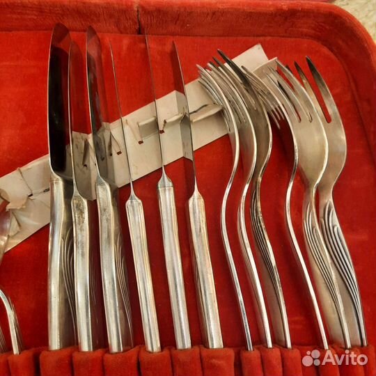 Набор столовых приборов.мельхиор.винтаж.советы