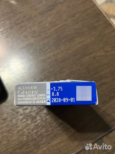 Линзы Acuvue Oasys Hydraclear Plus -3.75 8.8