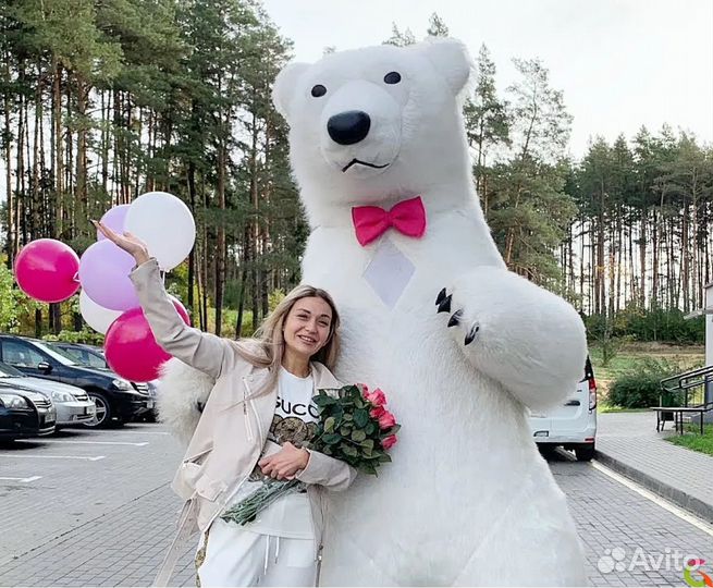 Белый мишка поздравление