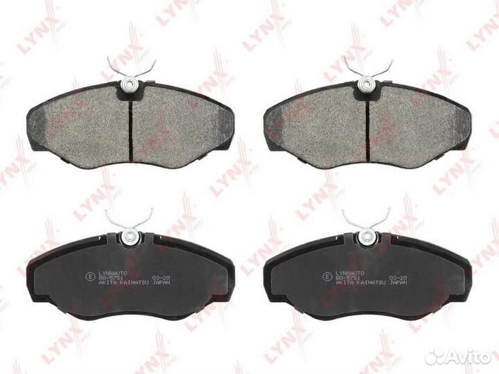 Lynxauto BD-5751 Колодки тормозные дисковые перед