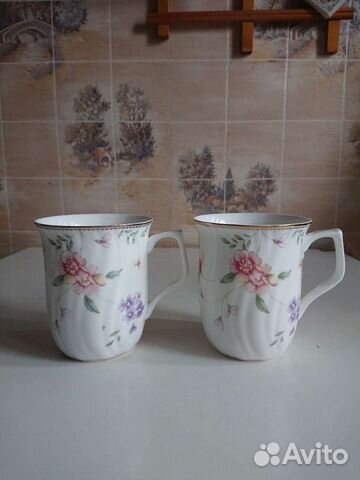 Два бокала костяной фарфор Англия