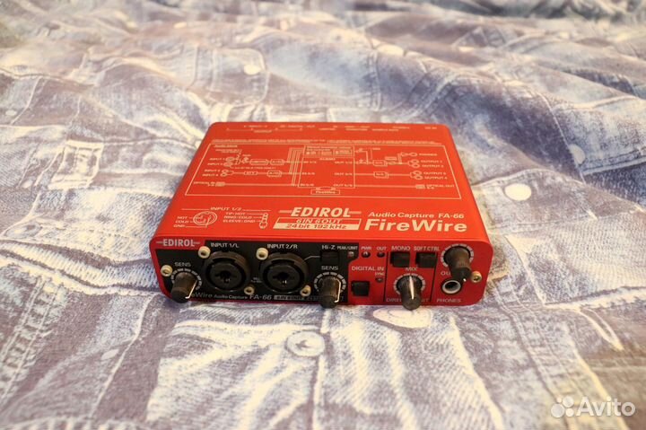 Карта Edirol FA-66 \ 24 /192 кГц (Япония) FireWire