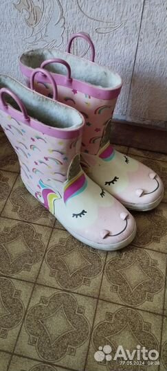 Детские резиновые сапоги