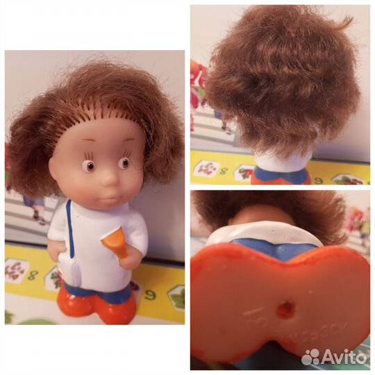 Резиновые игрушки СССР, кукла доктор пилюлькин